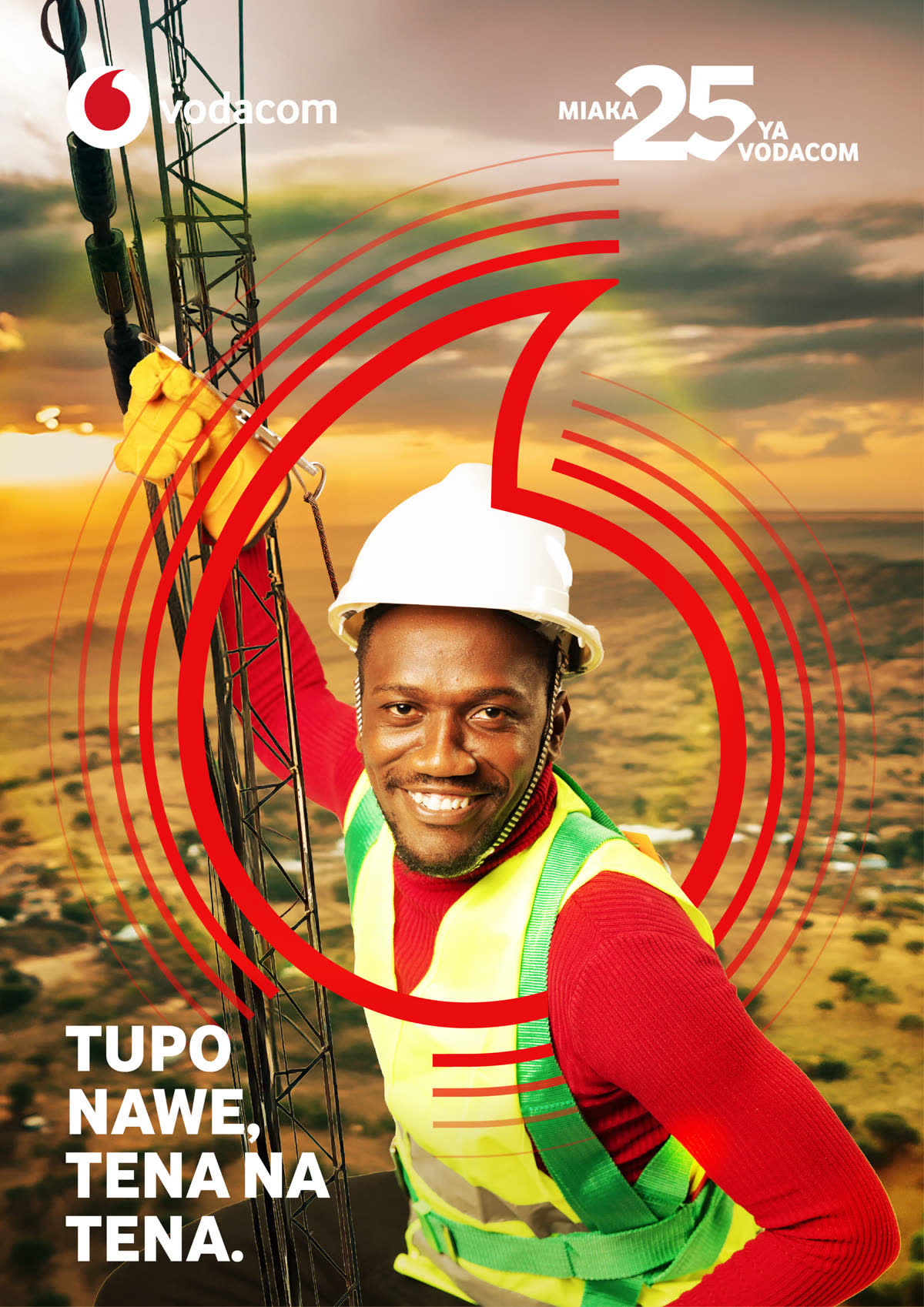 Vodacom 25-year anniversary, technician